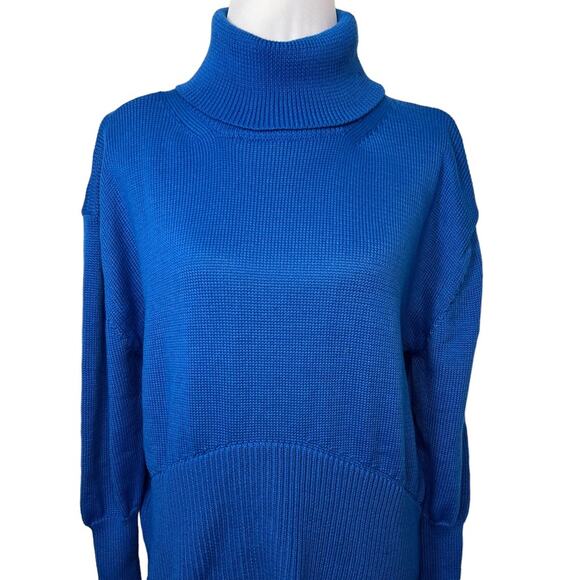 Princess Polly Colbolt Blue Knit Larnee Turtleneck Womens Sweater Blue Small - Picture 5 of 14